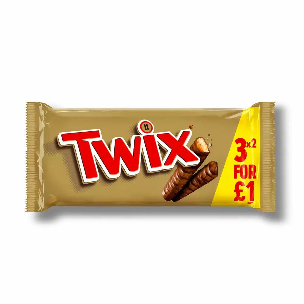 24 X TWIX CHOCOLATE BARS 3 MULTIPACK 120G £1 PMP